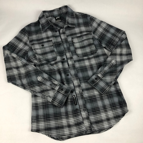 Nike SB Plaid Woven Long Sleeve Button Up Shirt - Picture 2 of 5